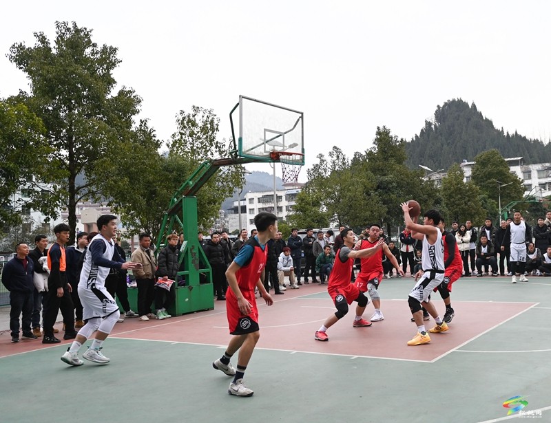 精彩！孟溪镇2024年“强村富民杯”篮球友谊赛开赛
